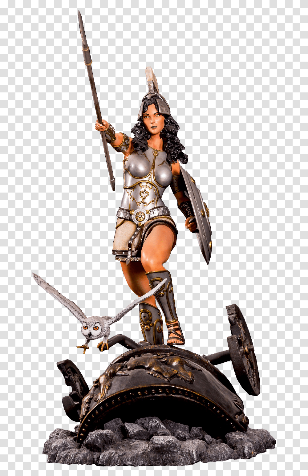 Greek Mythology Athena Spear, Person, Human, Figurine, Armor Transparent Png