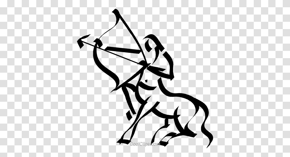 Greek Mythology Centaur Royalty Free Vector Clip Art Illustration, Bow, Archery, Sport, Sports Transparent Png