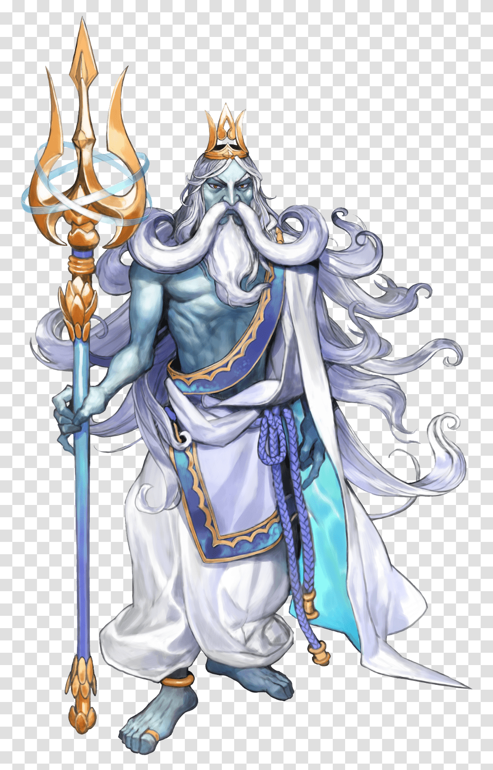 Greek Mythology Gods Kid Icarus Poseidon, Person, Human, Manga, Comics Transparent Png