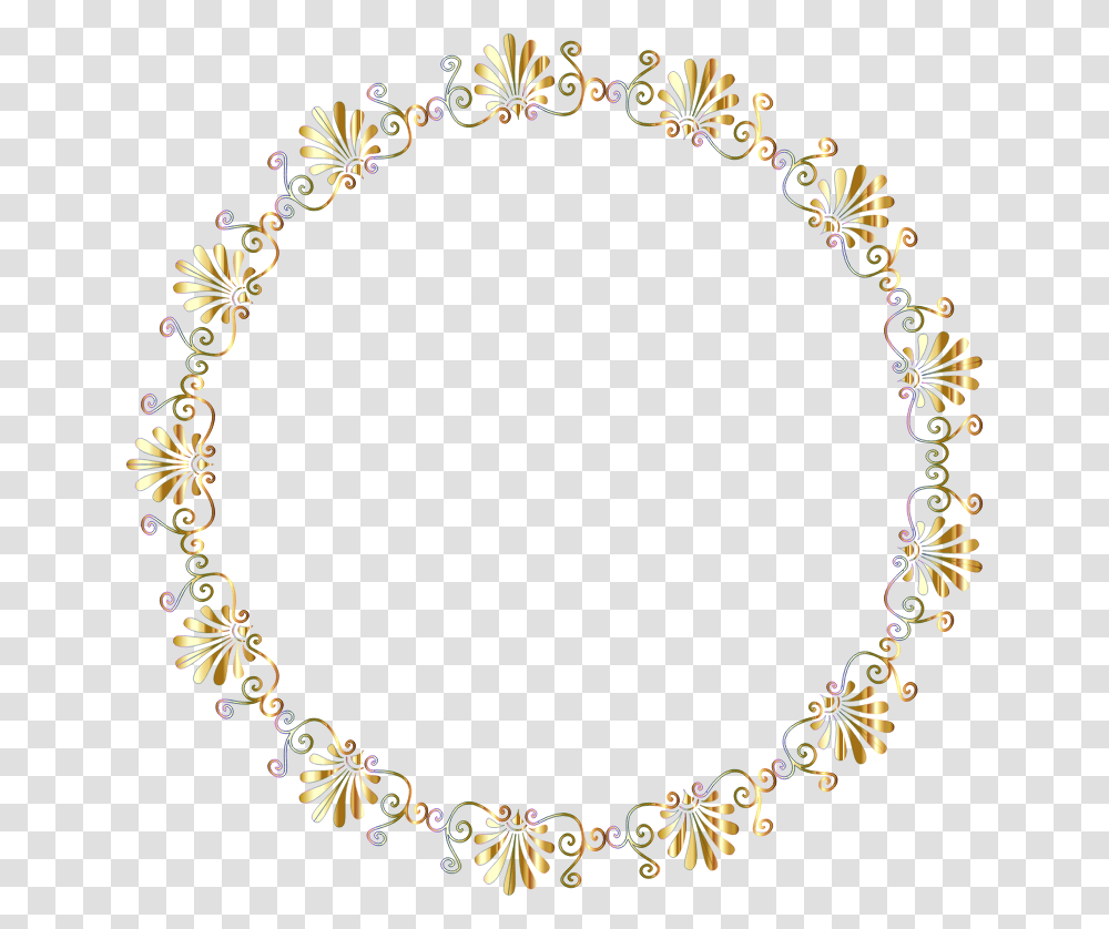 Greek Vignette Frame Chromatic No Background Border Circle Frame, Accessories, Accessory, Pattern, Necklace Transparent Png