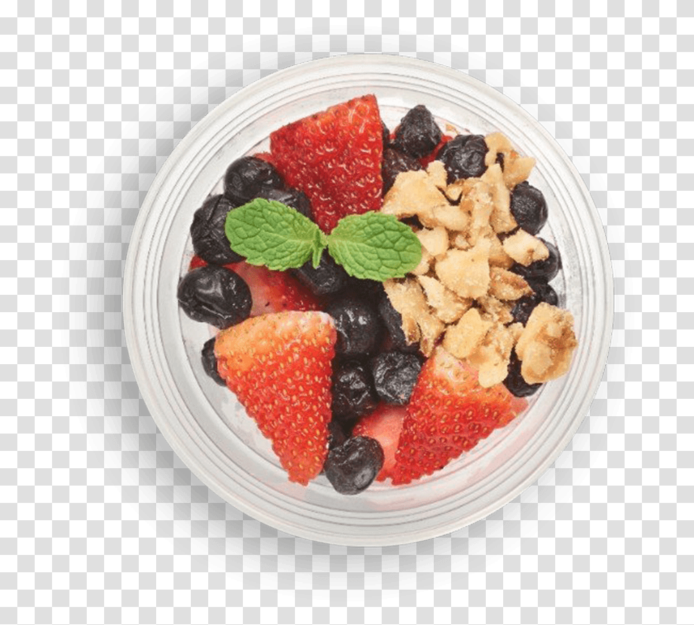 Greek Yogurt And Berries Strawberry, Potted Plant, Vase, Jar, Pottery Transparent Png
