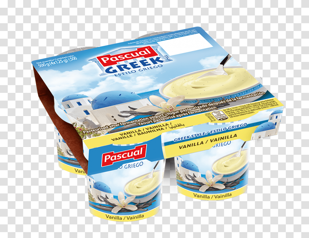 Greek Yogurt Pascual Greek Yogurt, Food, Person, Human, Dessert Transparent Png