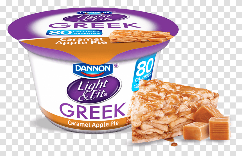 Greek Yogurtcaramelapplepie Lightandfit Danone Greek Yogurt, Food, Dessert, Bread, Burger Transparent Png