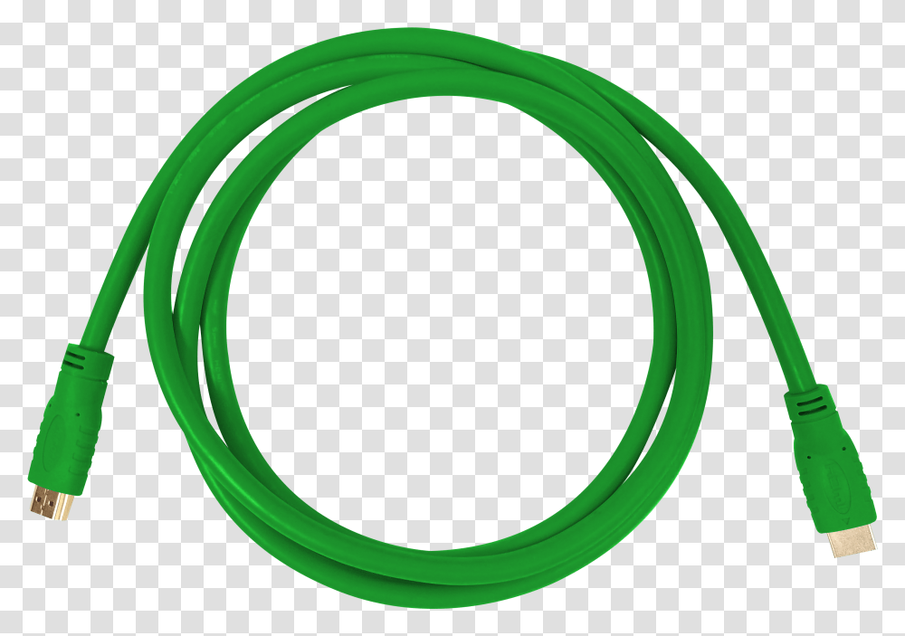 Green Red2 Blue Hdmi Cable Colored 2m Green, Hose Transparent Png