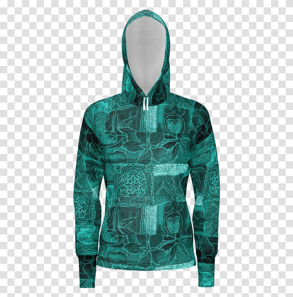 Green Abstract Pattern Hoodie Hoodie, Apparel, Sweatshirt, Sweater Transparent Png