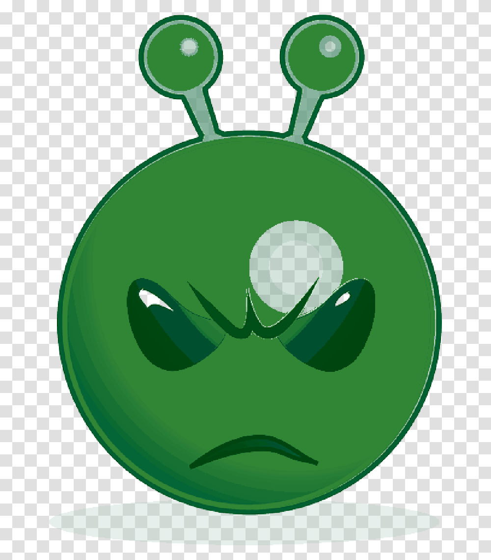 Green Alien Cartoon Smiley Unhappy Sorry For Time Waste, Ornament Transparent Png