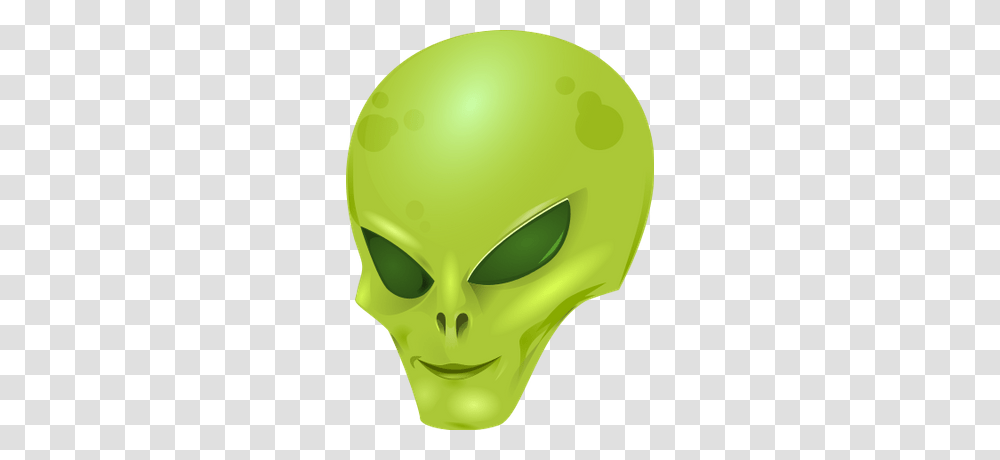 Green Alien Head, Helmet, Apparel Transparent Png