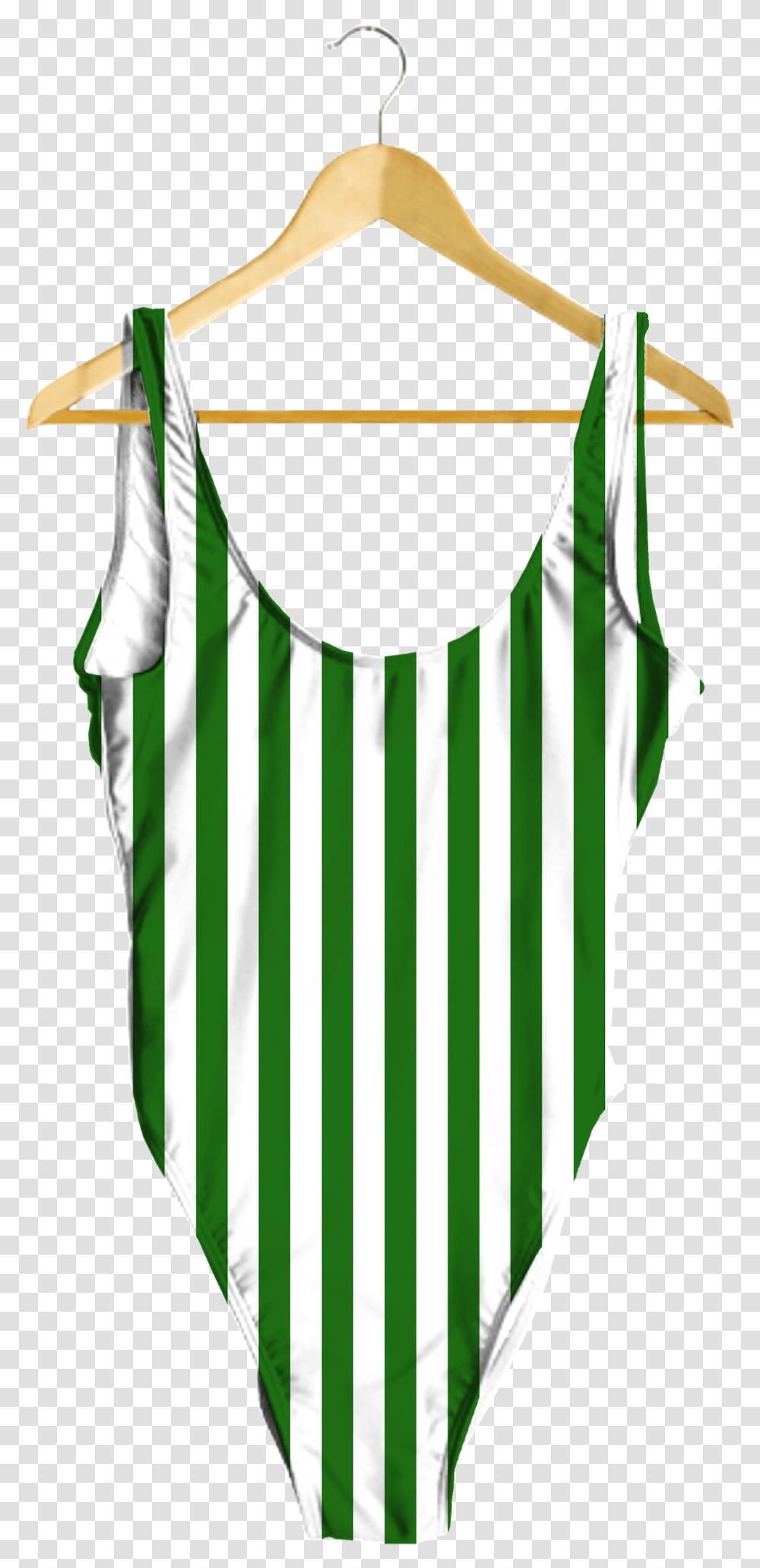 Green Amp White Striped One Piece Green And White Striped One Piece Swimsuit, Apparel, Undershirt, Tank Top Transparent Png