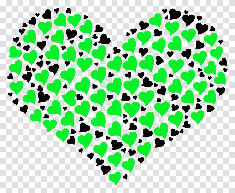 Green And Black Heart T Shirt Club Merchandise Green And Black Heart Emoji, Rug Transparent Png