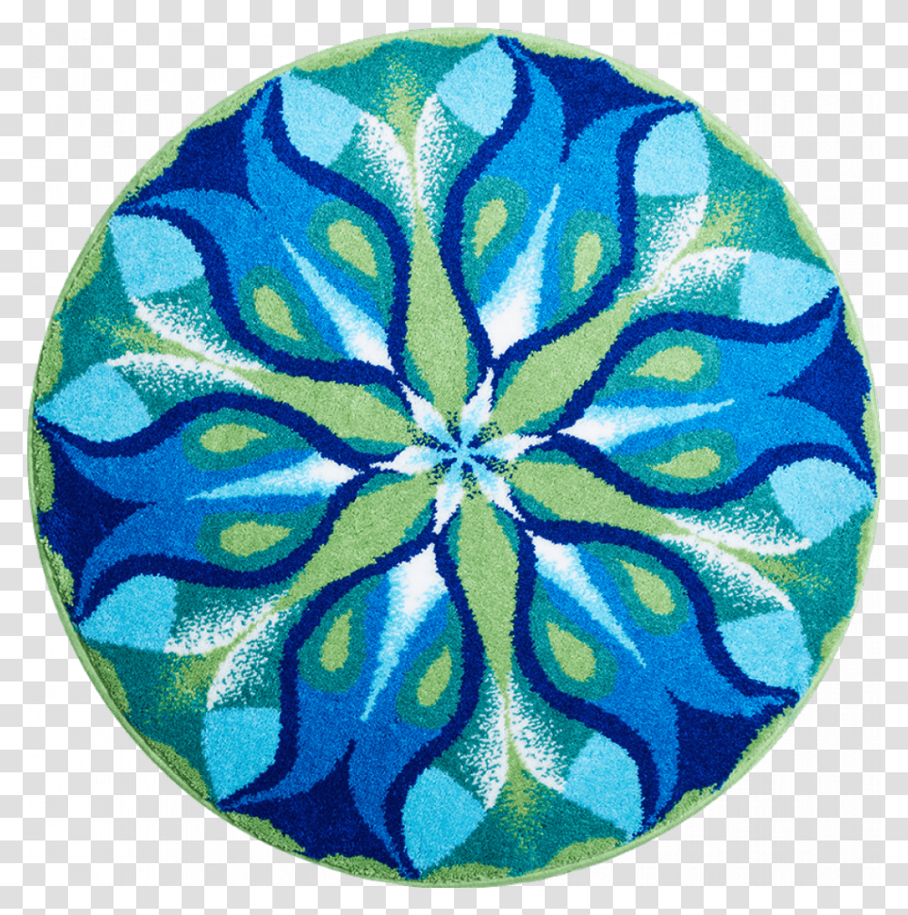 Green And Blue Mandala, Rug, Pattern, Turquoise Transparent Png