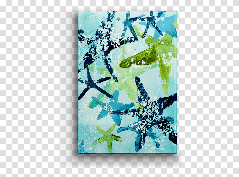 Green And Blue Sea Stars Box Art Starfish, Phone, Electronics, Mobile Phone, Cell Phone Transparent Png