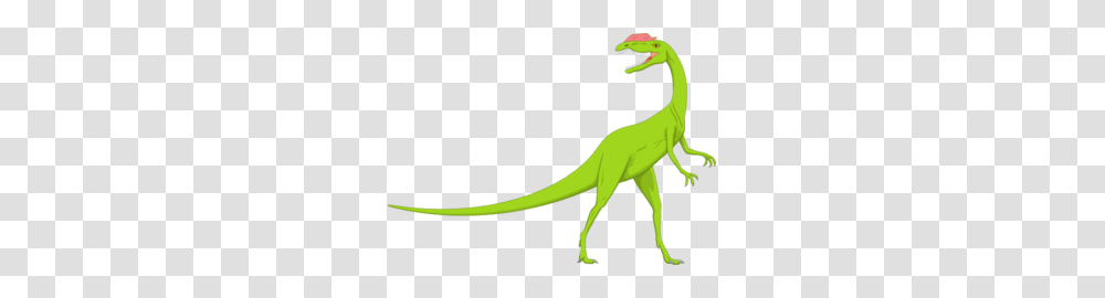 Green And Pink Long Neck Dinosaur Clip Art, Reptile, Animal, T-Rex, Antelope Transparent Png
