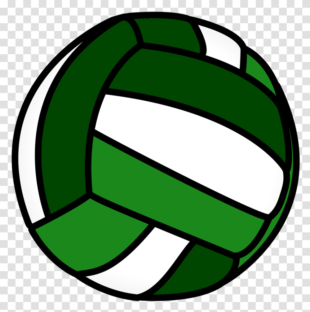 Green And White Volleyball Green Volleyball, Recycling Symbol, Soccer Ball, Football Transparent Png