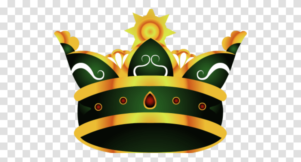 Green And Yellow Crown Crown Vector Free, Jewelry, Accessories, Accessory, Birthday Cake Transparent Png