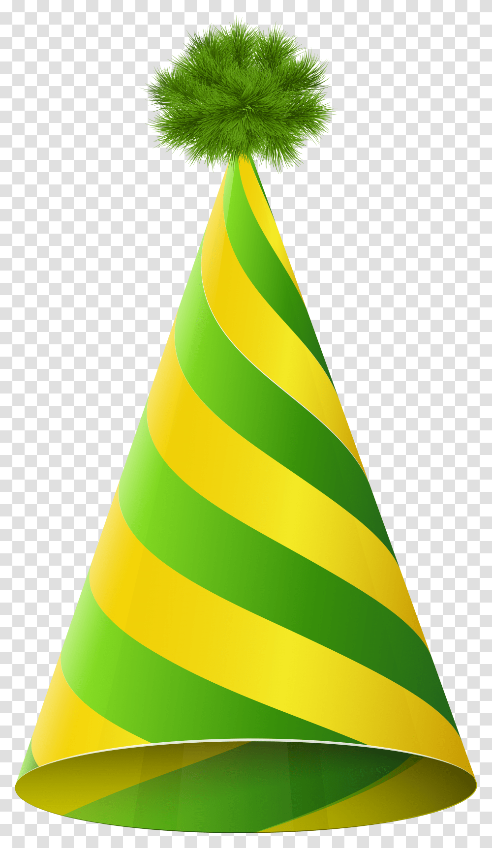 Green And Yellow Party Hat Transparent Png