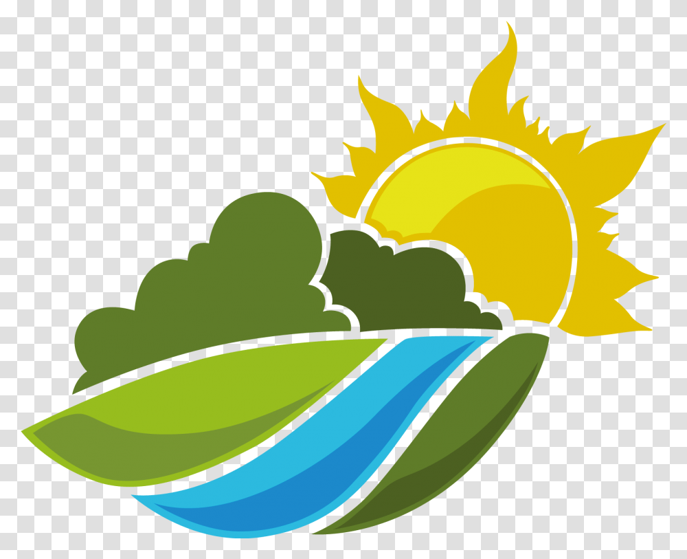 Green And Yellow Sun Logo Logodix Sun And Mountain Clip Art, Light, Flare, Graphics, Fire Transparent Png