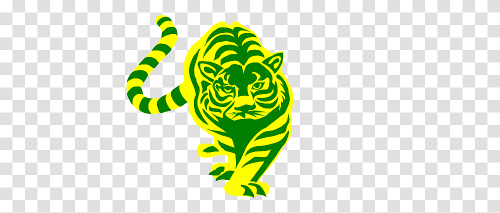 Green And Yellow Tiger Clip Arts For Web, Floral Design, Pattern, Animal Transparent Png