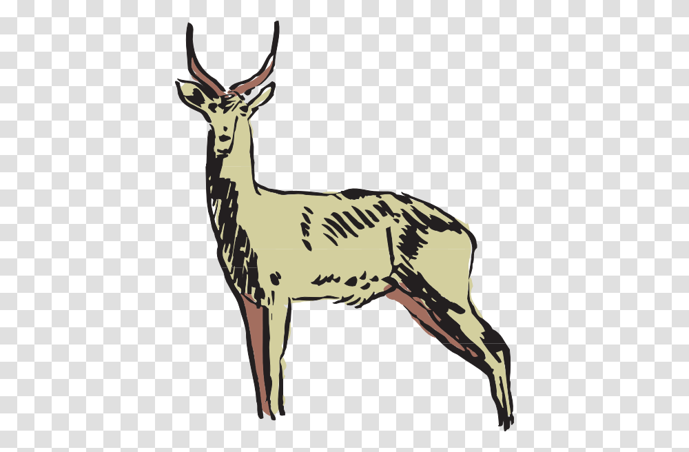 Green Antelope Drawing Clip Arts For Web, Wildlife, Mammal, Animal, Gazelle Transparent Png