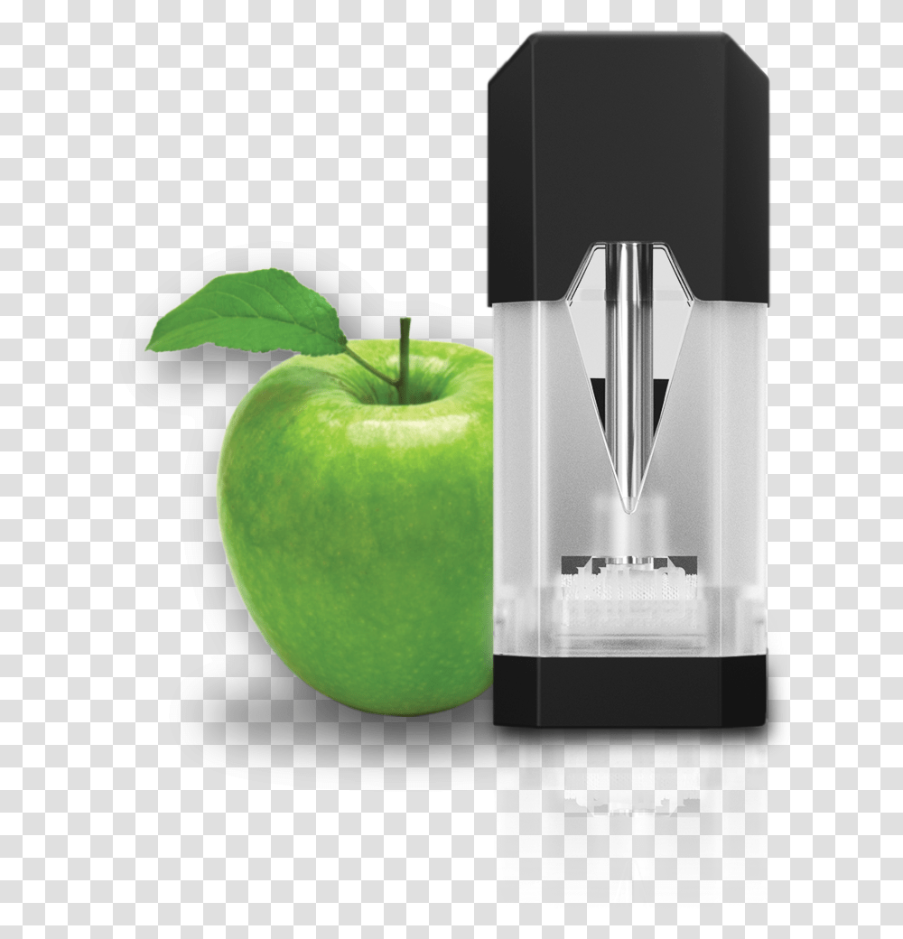 Green Apple Candy Green Apple With Leaf, Plant, Fruit, Food, Bottle Transparent Png