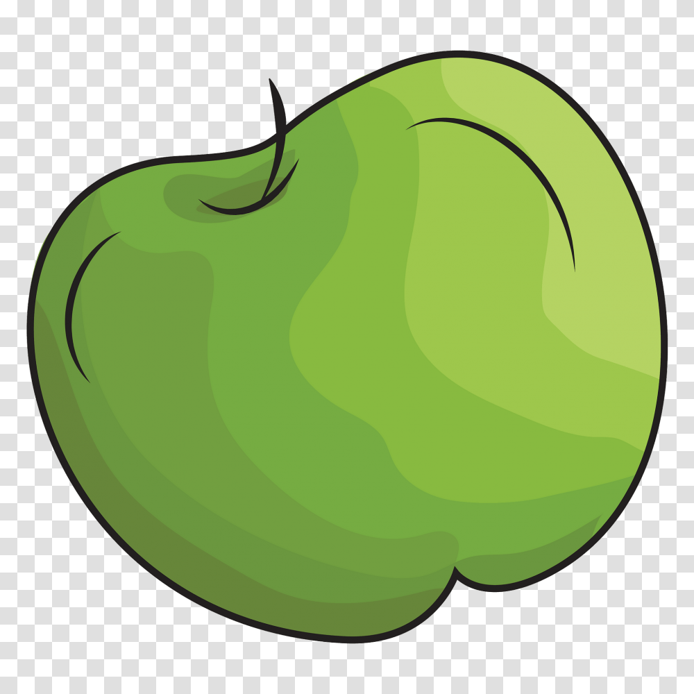 Green Apple Clipart Free Download Creazilla Granny Smith, Plant, Food, Fruit, Vegetable Transparent Png