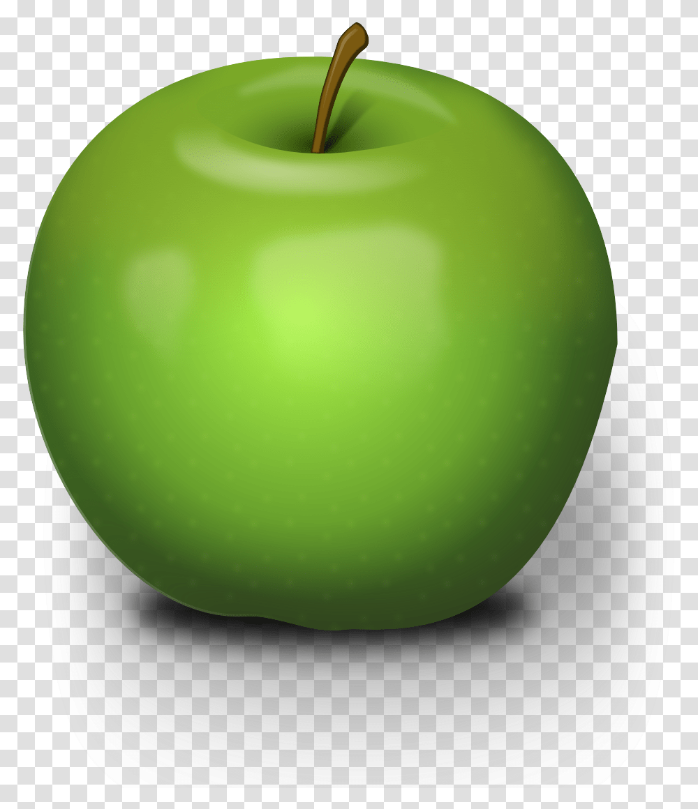 Green Apple Clipart Green Apple, Plant, Fruit, Food, Tennis Ball Transparent Png