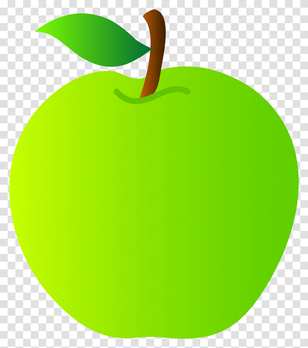 Green Apple Clipart Picture Granny Smith Apple Clipart, Tennis Ball, Sport, Sports, Plant Transparent Png