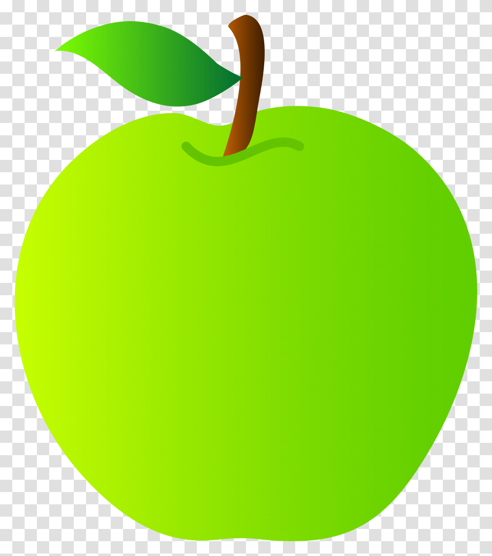 Green Apple Clipart Regarding Apple Clipart, Tennis Ball, Sport, Sports, Plant Transparent Png