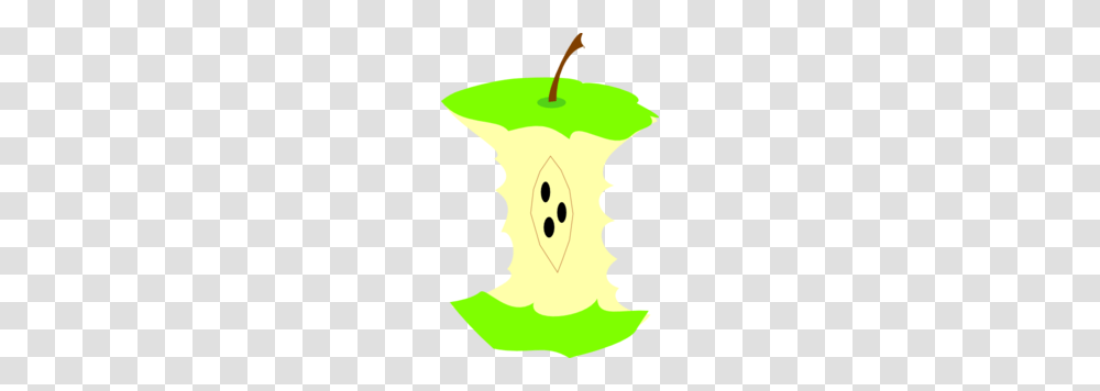 Green Apple Core Clip Art, Plant, Food, Fruit, Person Transparent Png