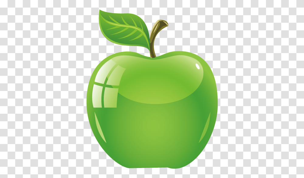 Green Apple Download Cartoon Green Apple, Plant, Tennis Ball, Sport, Sports Transparent Png