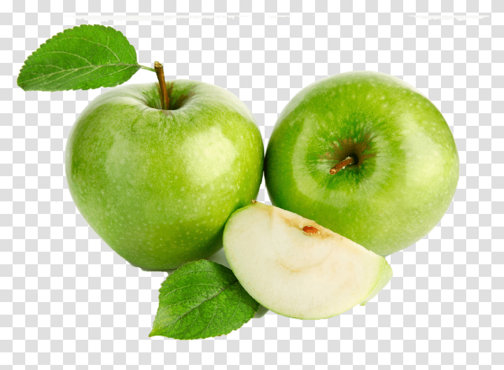 Green Apple Free Commercial Use Green Apple, Plant, Fruit, Food, Leaf Transparent Png