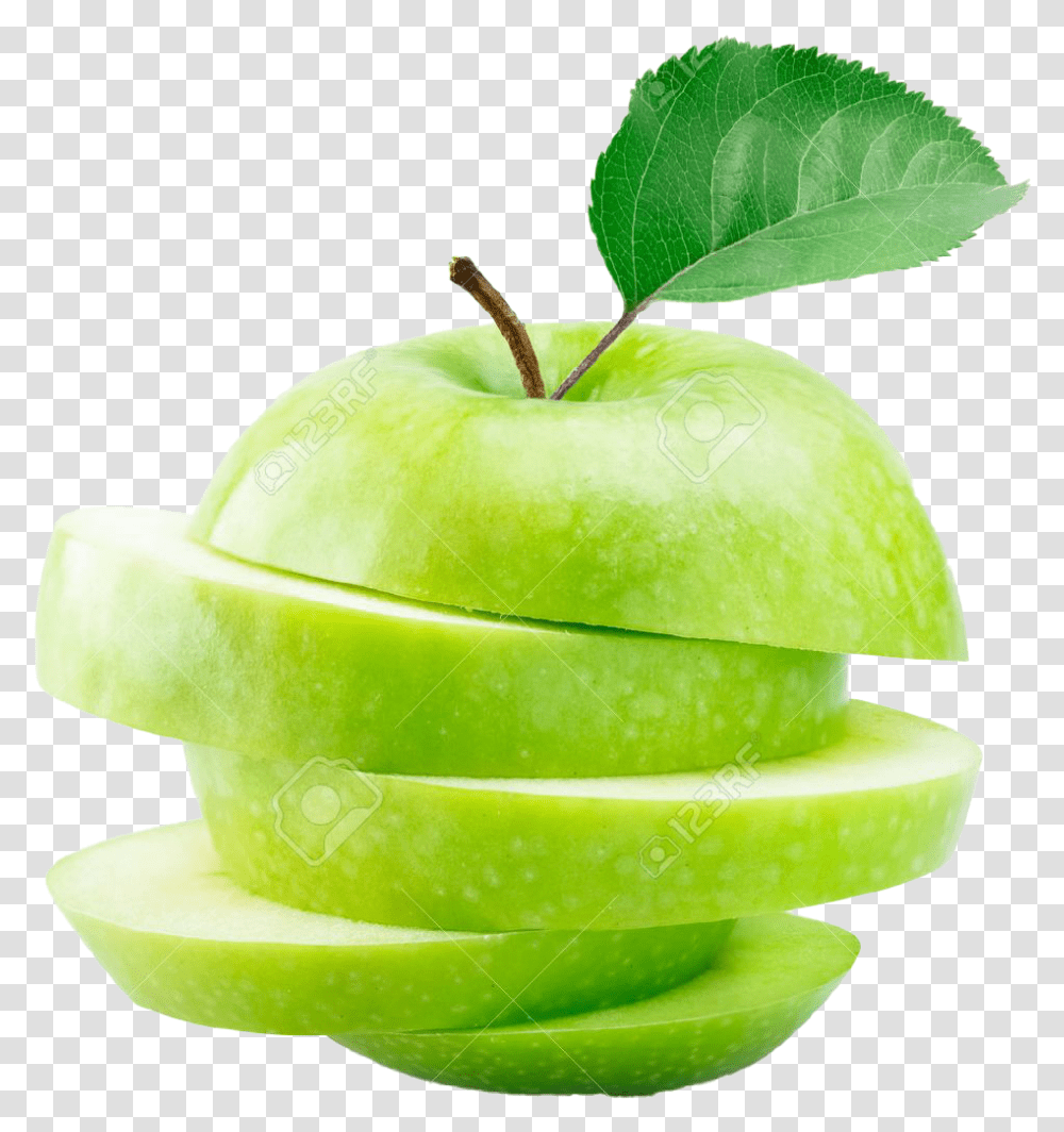Green Apple Free Image Download Dilimlenmi Elma, Sliced, Plant, Tennis Ball, Sport Transparent Png