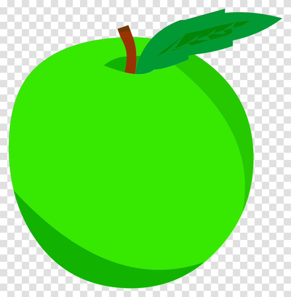 Green Apple Graphics, Plant, Fruit, Food, Tennis Ball Transparent Png