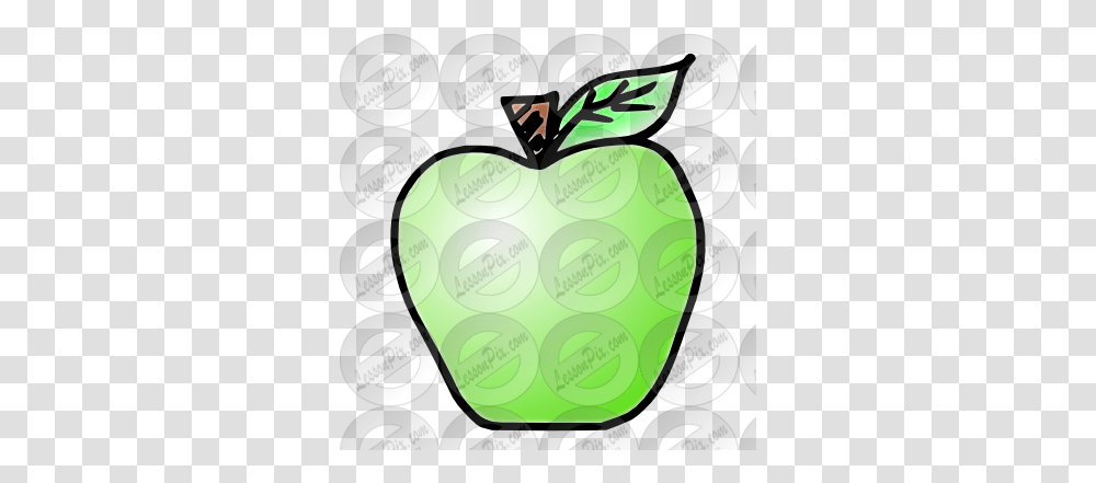 Green Apple Picture For Classroom Therapy Use Great Illustration, Plant, Fruit, Food, Text Transparent Png