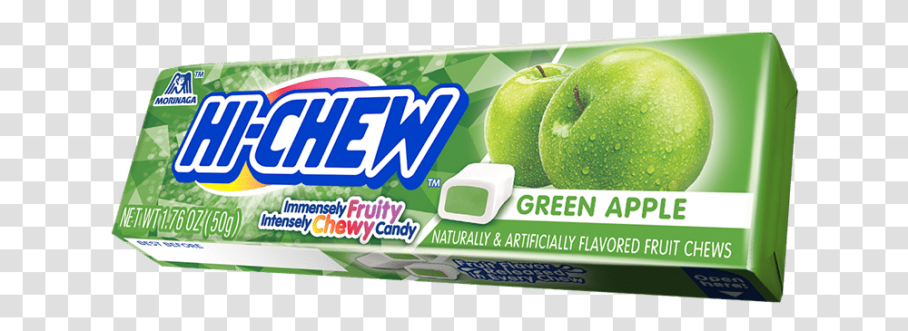 Green Apple Stick Hichew Apple Hi Chew, Plant, Gum, Food, Produce Transparent Png