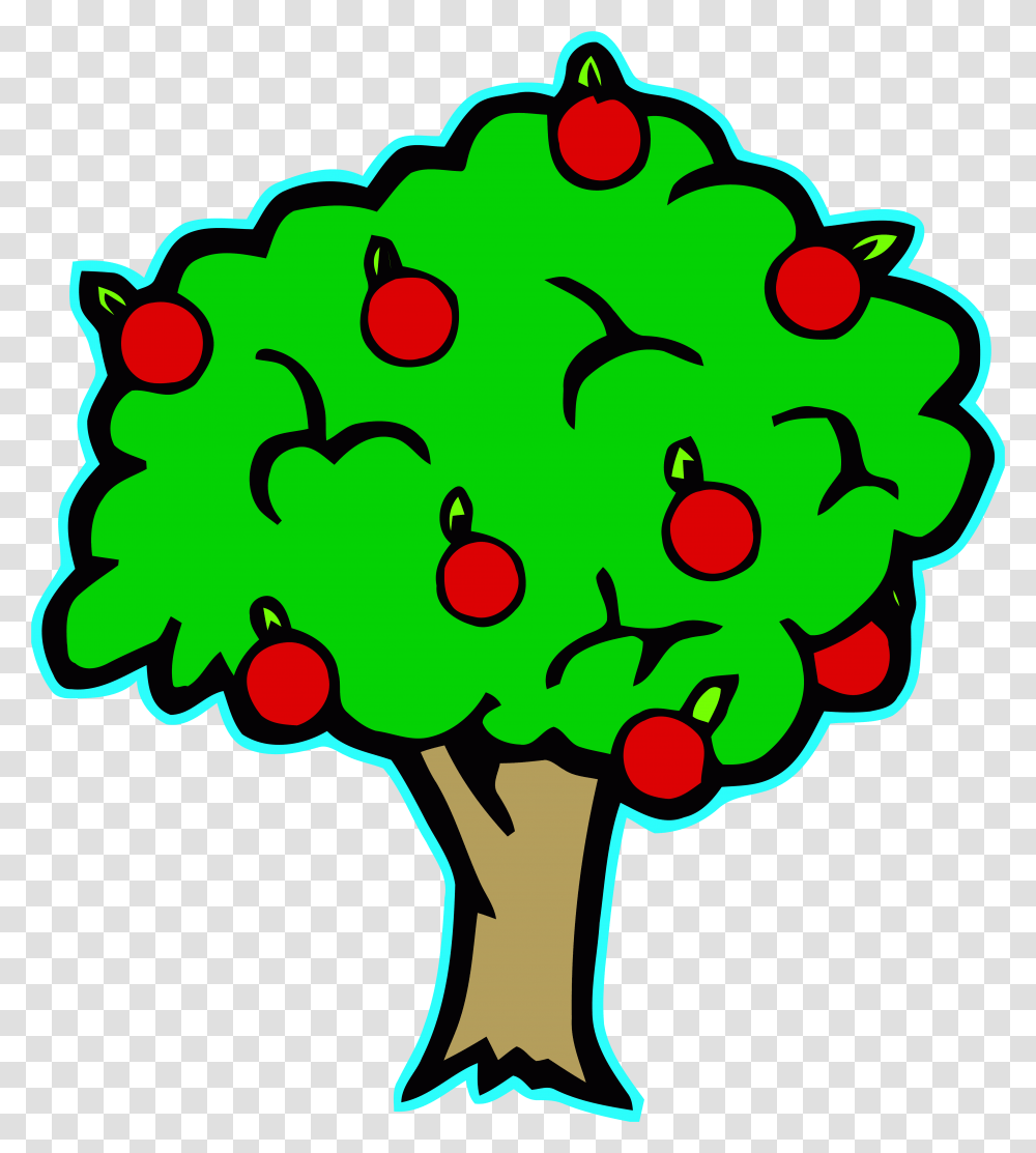 Green Apple Tree Clipart Cartoon Cute - Clipartlycom Clipart Apple Tree, Graphics, Plant, Dynamite, Floral Design Transparent Png