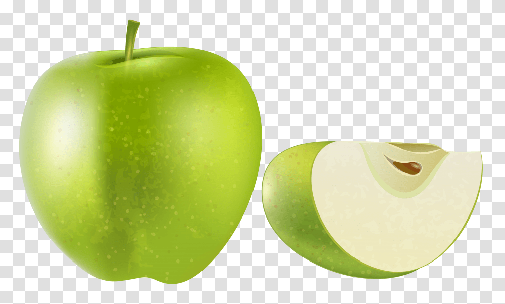 Green Apple Vector Green Apple, Plant, Fruit, Food, Poster Transparent Png