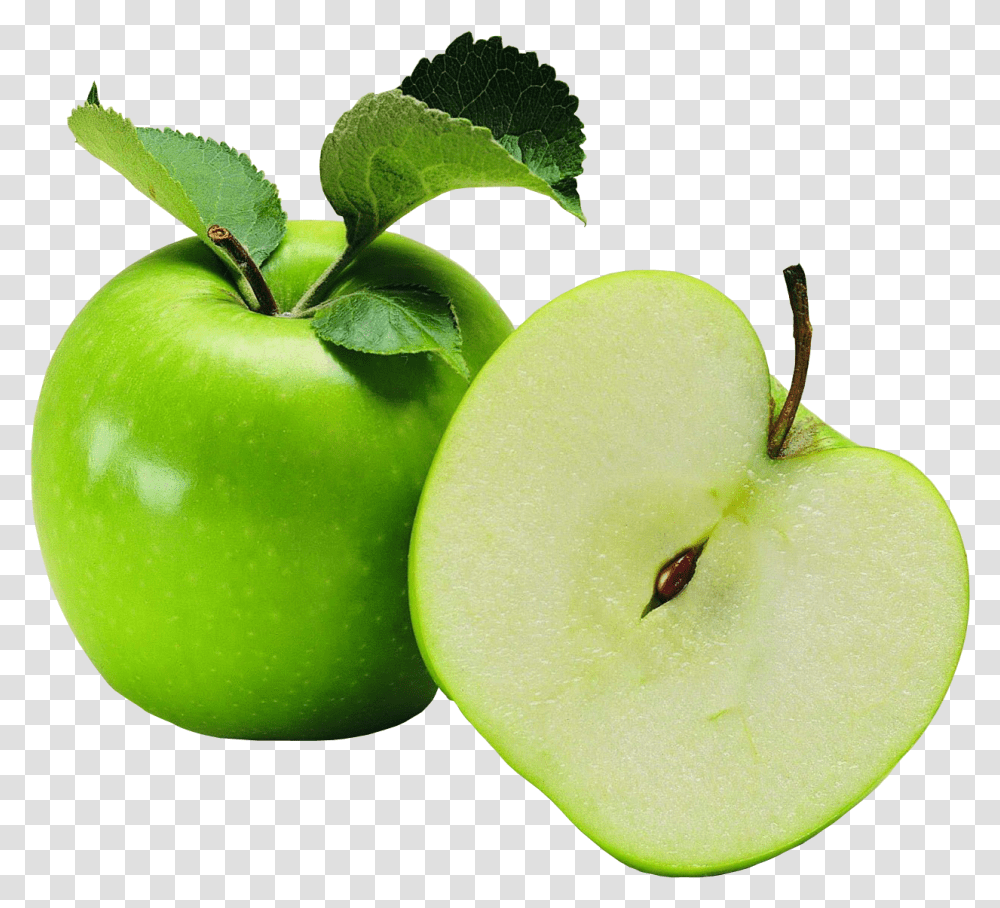Green Apple Vector & Clipart Free Download Ywd Cut Green Apple, Plant, Fruit, Food, Sliced Transparent Png