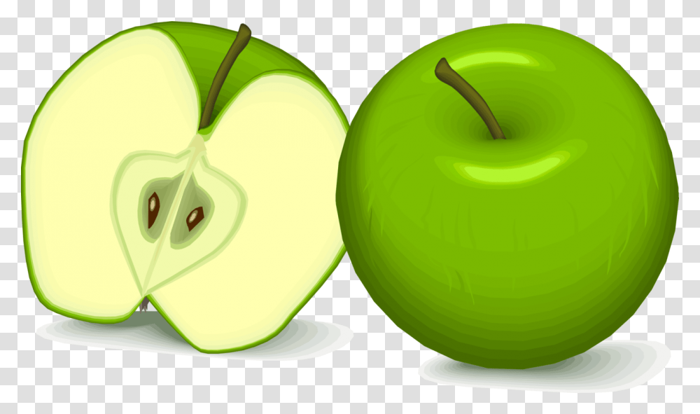 Green Apples Vector Image Different Type Apple Color, Plant, Fruit, Food, Tennis Ball Transparent Png
