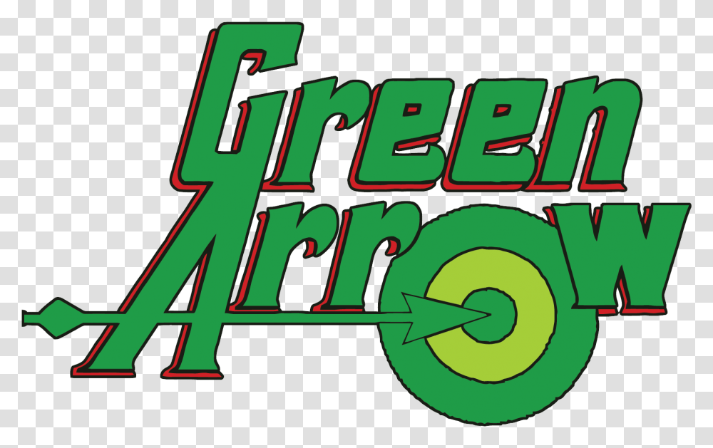 Green Arrow Comic Logo Image Green Arrow Logo, Text, Word, Alphabet, Number Transparent Png
