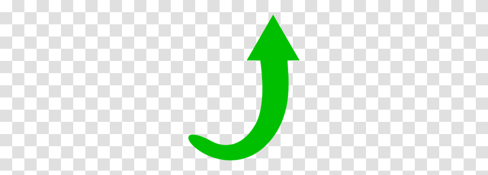 Green Arrow Curve Clipart For Web, Number, Sign Transparent Png