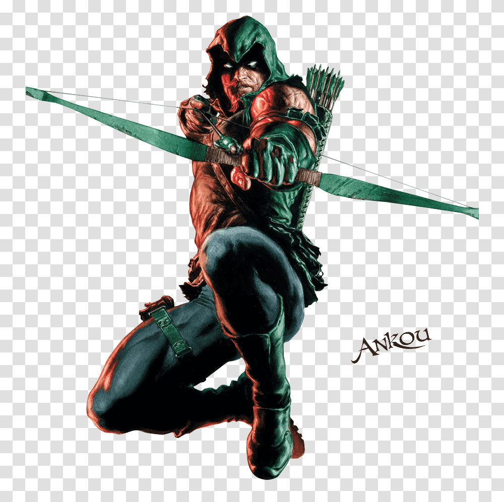 Green Arrow Dc Comics Arqueiro Verde Green Arrow Brightest Day, Duel, Person, Human, Ninja Transparent Png