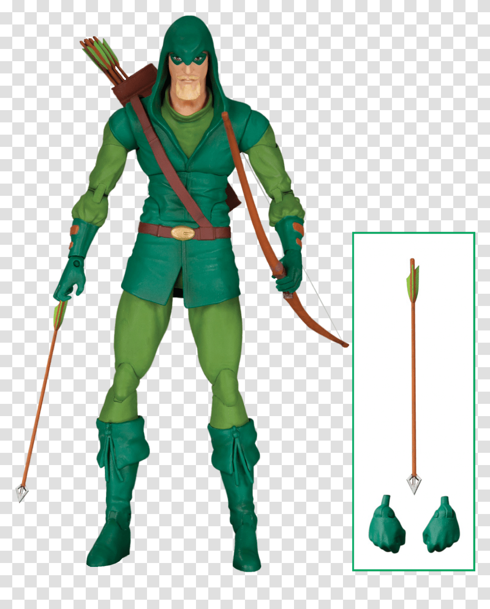 Green Arrow Dc Figure, Person, Human, Bow, Elf Transparent Png