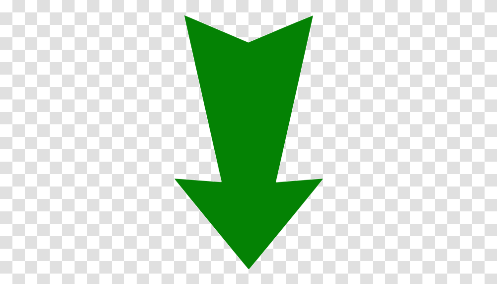 Green Arrow Down 4 Icon Downward Green Arrow Gif, Symbol, Plant, Bottle, Emblem Transparent Png