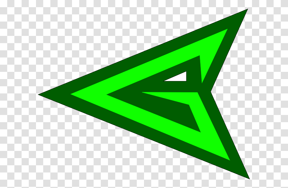 Green Arrow Emblem, Triangle, Arrowhead, Logo Transparent Png