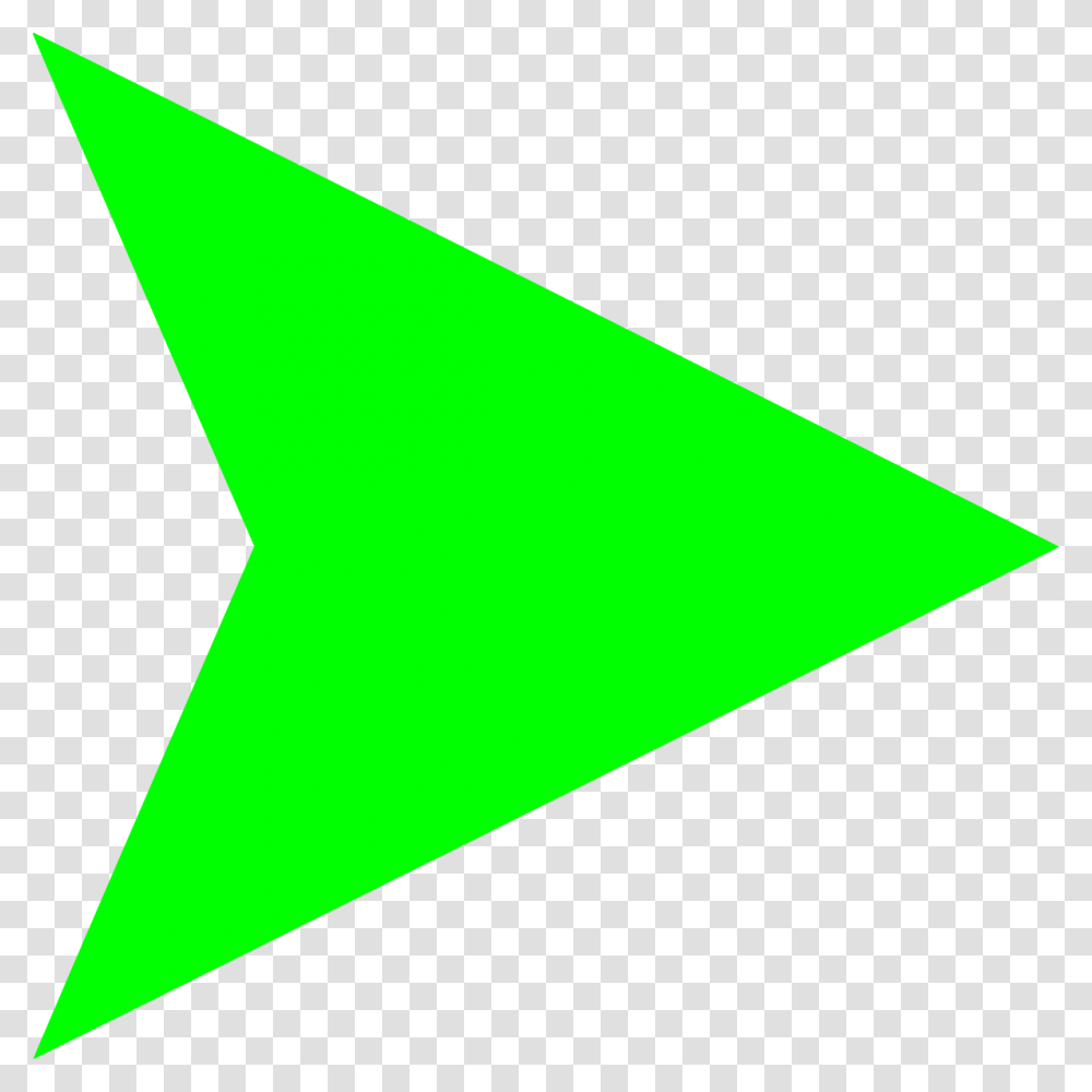 Green Arrow Head Green Arrow Right, Lighting, Triangle, Star Symbol Transparent Png