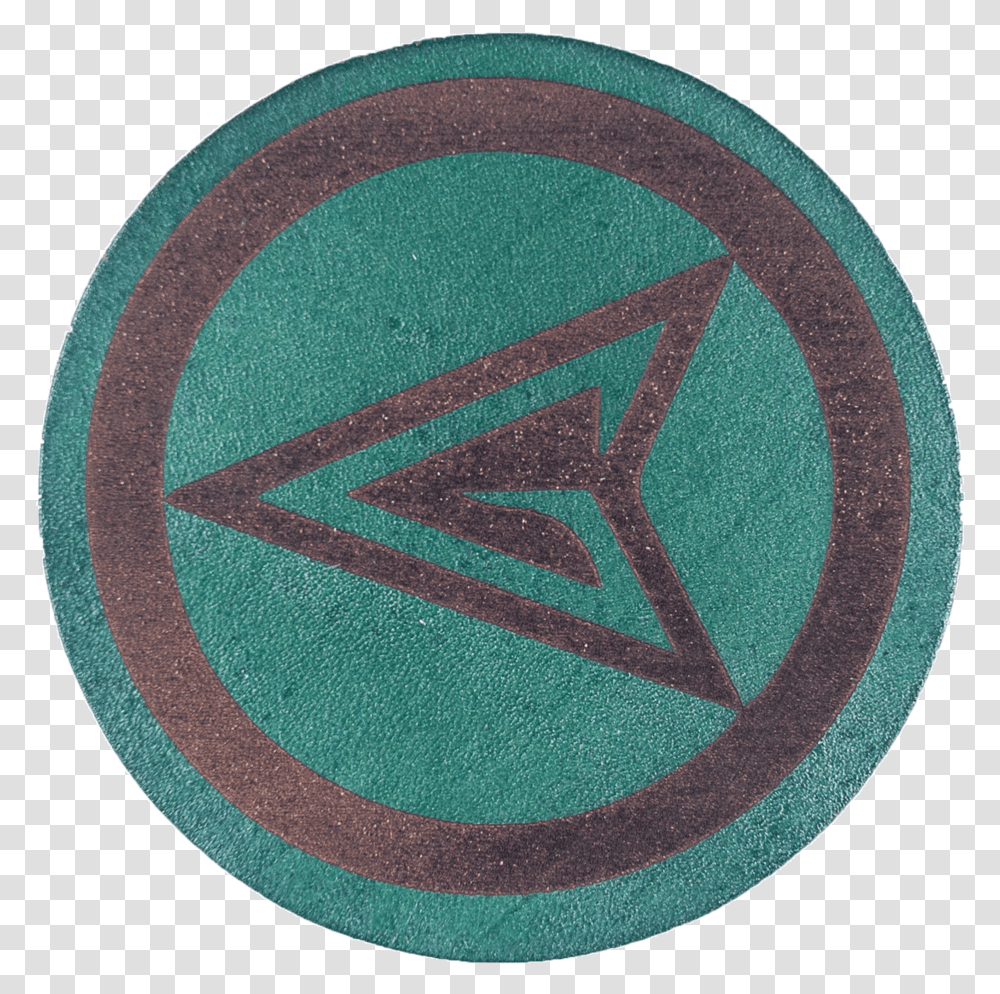 Green Arrow Inspired Coaster Rug, Logo, Symbol, Trademark Transparent Png
