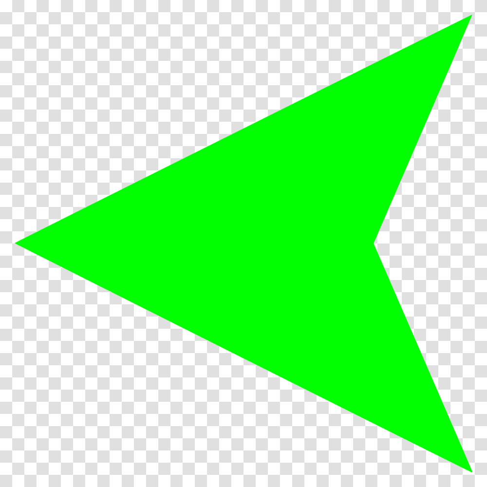 Green Arrow Left, Triangle, Arrowhead Transparent Png