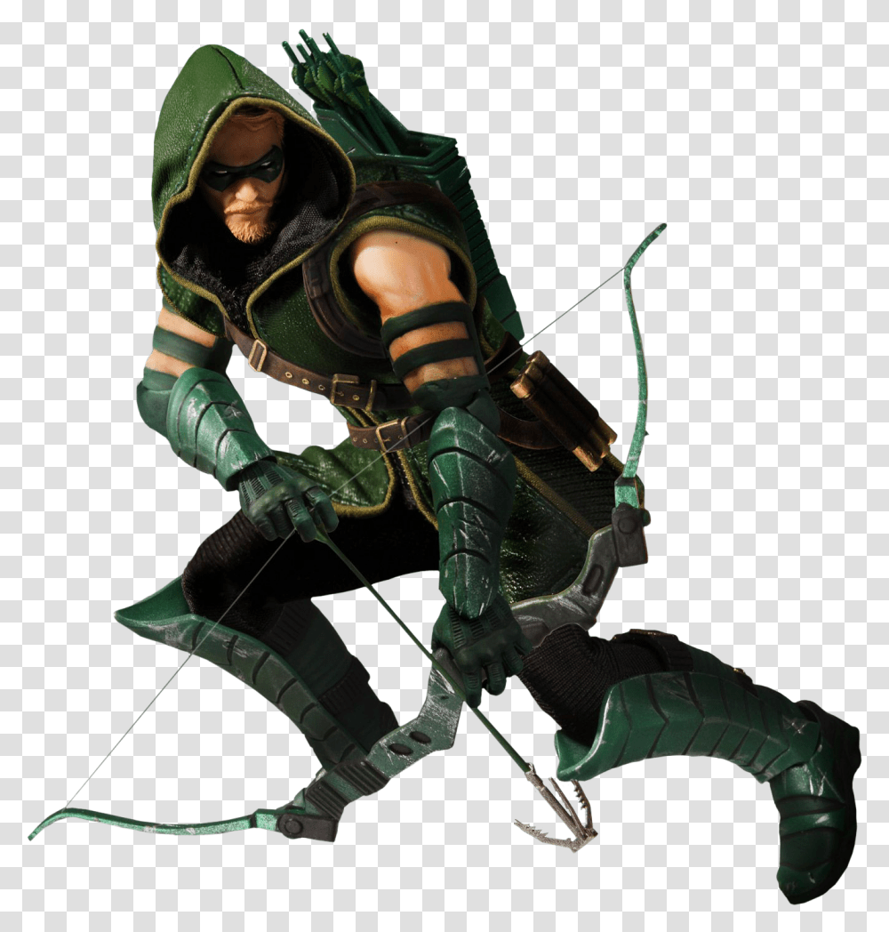 Green Arrow One Dc Green Arrow, Person, Human, Archer, Archery Transparent Png