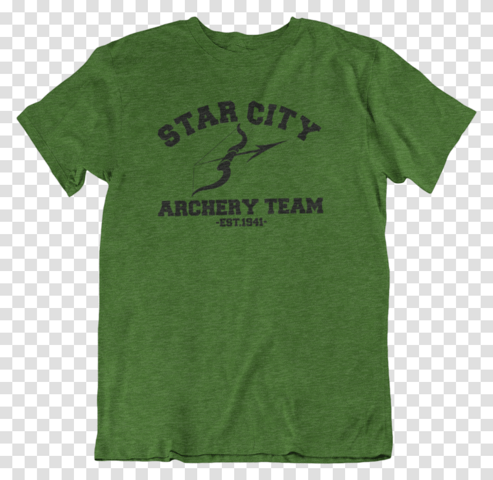 Green Arrow Star City Archery Team Unisex Short Sleeve Tshirt, Clothing, Apparel, T-Shirt Transparent Png