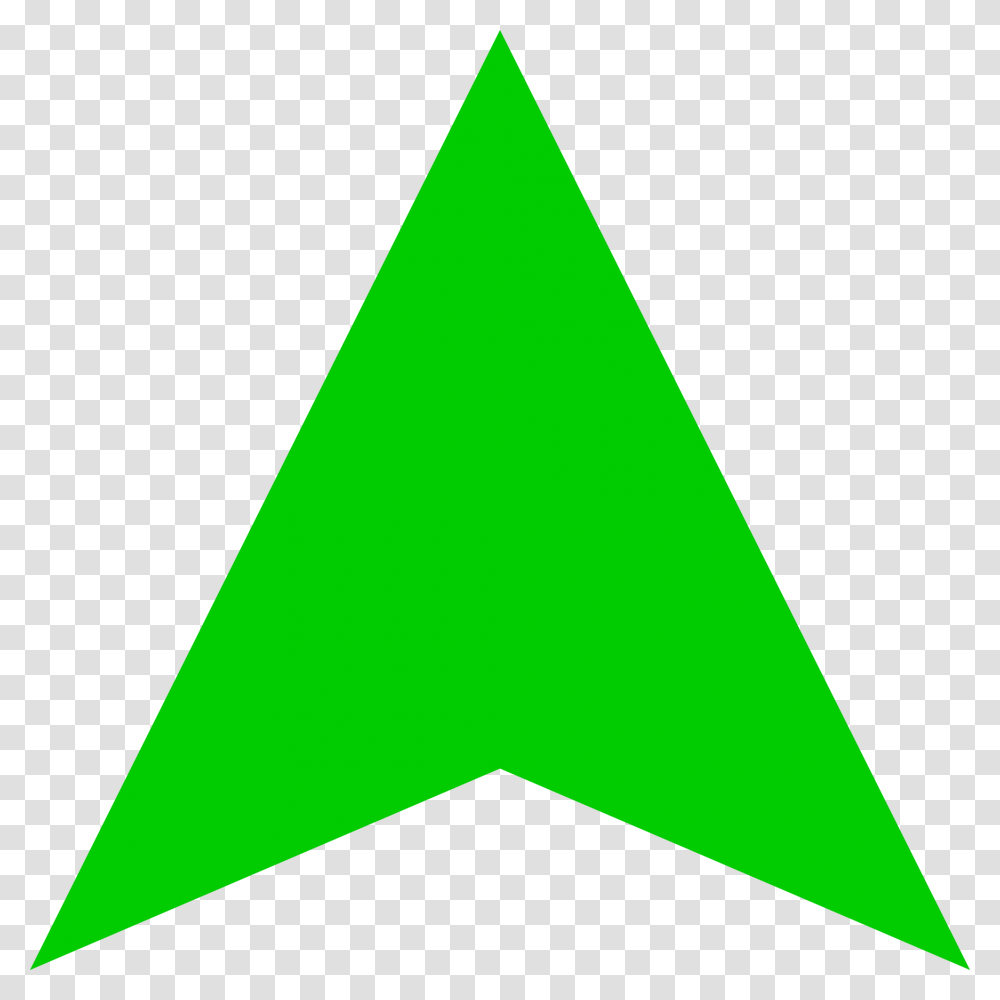 Green Arrow Up Darker, Triangle Transparent Png
